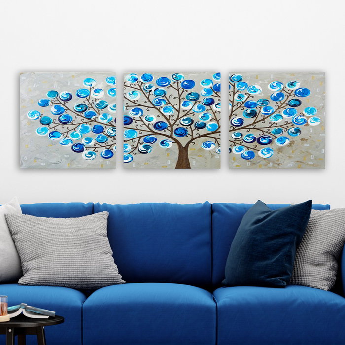 Wallity DRPRC06 Conjunto de 3 Pinturas Decorativas en Lienzo Multicolor Wallity DRPRC06 Conjunto de 3 Pinturas Decorativas en Lienzo Multicolor